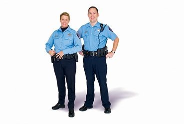 Image of 2 security guards, Security Guard Company Los Angeles, Allied nationwide Security