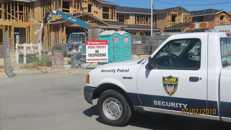 Image of security patrol, Construction Site Security guard Company , Allied Nationwide Security