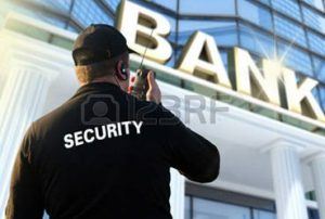 Image of bank security guard, Security Guard Blog, Allied Nationwide Security