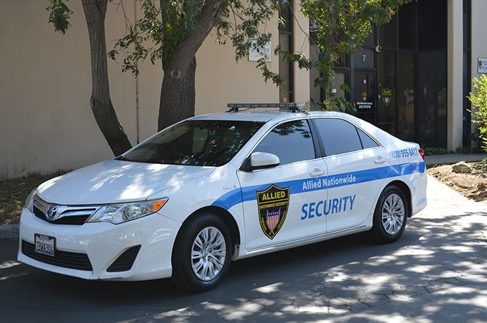 Image of a single security car, Apartments and Condominiums Guards, Allied Nationwide Security